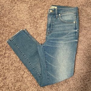 Madewell 10” High-Rise Skinny Crop Jean. Size 27. Light Wash